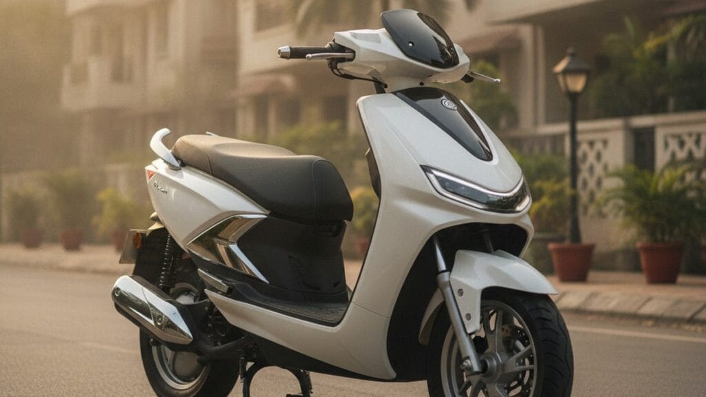 Best electric scooter for women in India 2026 - modern electric scooter on Indian street
