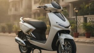Best electric scooter for women in India 2026 - modern electric scooter on Indian street