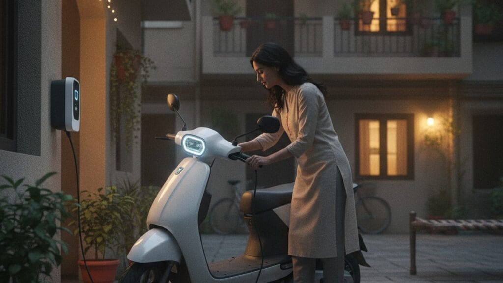 Electric scooter charging at home in India - battery health and replacement guide
